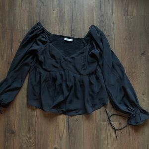 Abercrombie & Fitch Black Dressy Top
